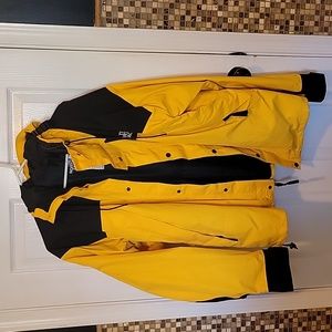 The North Face shell jacket Yellow and Black